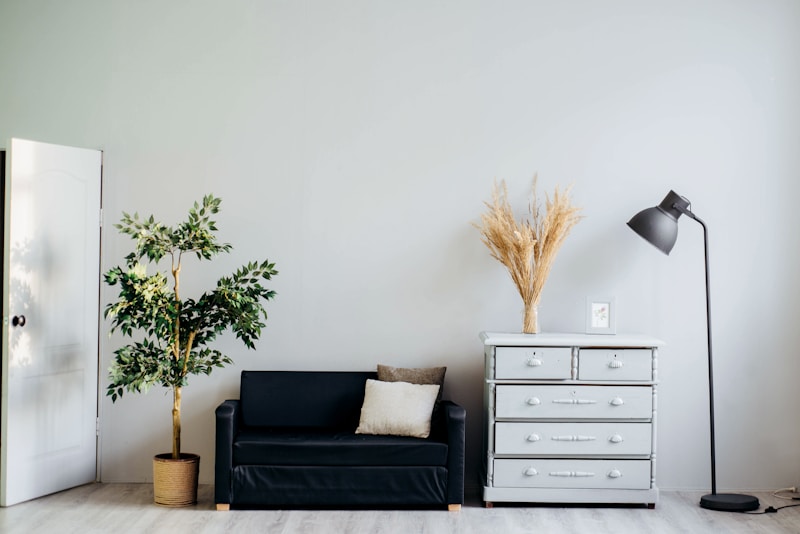 Clean Scandinavian living room